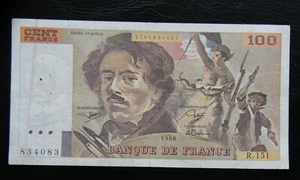 59 -FRANCIA BILLETE DE 100 FRANCOS 1990 -DELACROIX- - Imagen 1 de 2