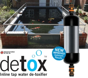EVOLUTION AQUA DETOX DECHLORINATOR Carbon Garden Koi Pond In Line Filter 12" 30" - Picture 1 of 4