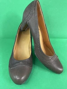 TERRA PLANA, Ladies Brown Leather Court Shoes, Size UK 6, EUR 39 - Picture 1 of 7