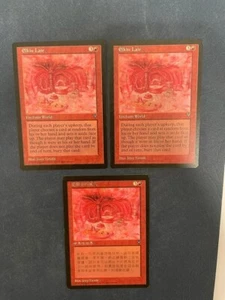 MTG 3X VISIONS ELKIN LAIR NM CHINESE + ENGLISH MAGIC THE GATHERING RED RARE - Picture 1 of 6