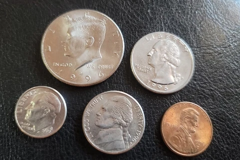 USA 1996 Year Set (5 coins) w/ Kennedy half dollar Cover