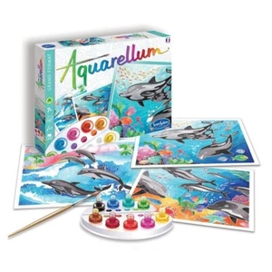 Peinture Aquarellum grand format Dauphins (7 Made in France - Sentosphère 6220 - Photo 1/1