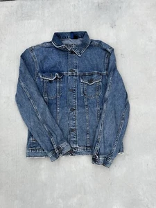 Young thug 2018 slime rap angel denim jacket size Large - Picture 1 of 5