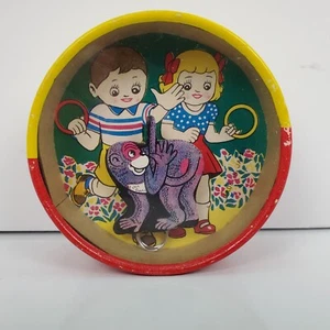 Vintage Dexterity Puzzle Children's Toy Japan Double Sided - Picture 1 of 8
