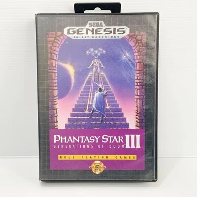 Phantasy Star III + Box - Sega Genesis - Free Postage - Image 1 of 4