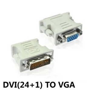 DVI-D to VGA Adapter DVI 24+1 Pins Dual Link to SVGA D-Sub Female AV Converter - Picture 1 of 3
