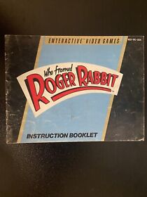 1989 Vintage Who Framed Roger Rabbit Nintendo NES Instruction Manual ONLY