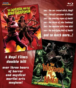 Warrior & the Blind Swordsman / And The Ninja Blu-Ray Mondo Macabro Rapi Double - Foto 1 di 1