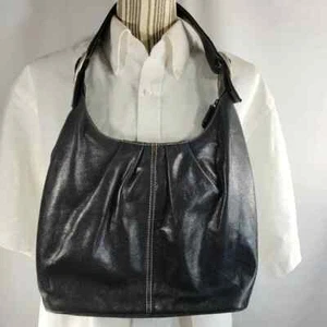 Sereta Black Genuine Leather Shoulder Bag - Picture 1 of 9