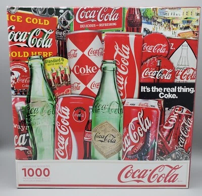 Coca Cola Puzzle 1000 piece Classic Then and Now Sealed Jigsaw Game - Image 1 of 4