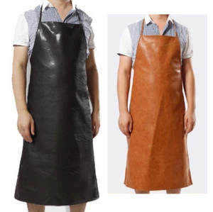 Leather Apron Waterproof Anti-Oil Restaurant Cooking Chef Bib Kitchen&Garden AU - Picture 1 of 13