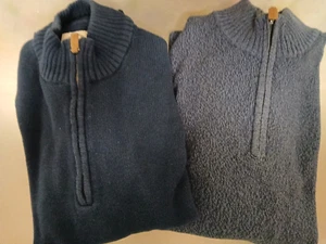 Suéteres para hombre St John's Bay-Two talla grande azul marino azul claro-100 % algodón - Imagen 1 de 12