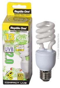Reptile One 13w UVB 2.0 Compact Reptile Globe Light E27 - Picture 1 of 1