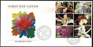Papua New Guinea 2004 Orchids FDC  - Mint - Picture 1 of 2