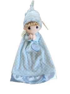 Precious Moments by Aurora Prayer Boy "Jesus Loves Me" 18.5" Baby Doll- Blue - Picture 1 of 3