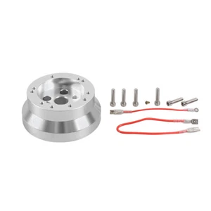Silver 5 & 6 Hole Steering Wheel Polished Short Hub Adapter Ididit, GM, Chevy - Picture 1 of 6