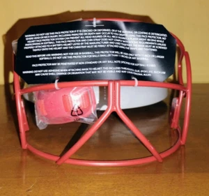 NEW boombah REPLACEMENT FACE mask RED softball - Picture 1 of 2