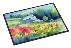 Massachusetts Mayflowers in acquerello tappetino esterno interno 18x27 DAC1668MAT - Foto 1 di 3