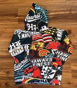 HAWAII'S FINEST Hoodie All Over Print  ALOHA Jersey Hi | Hi Youth Size 10T - Picture 1 of 4
