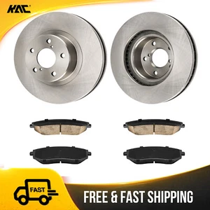 For Subaru Impreza 2002-2011 Legacy 2002-2005 Front Brake Rotors + Ceramic Pads - Picture 1 of 14