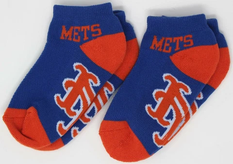 New York NY Mets MLB *2-Pair* FBF Blue Quarter 1/4 Socks *Youth Child Size 8-13 Cover