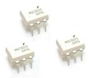 5PCS MOC3023 OPTOCOUPLER TRIAC-OUT 6-DIP FSC NEW GOOD QUALITY  - Picture 1 of 1