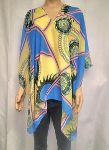 Vintage Women's Sheer Bohemian Size Poncho B42 - Picture 1 of 10