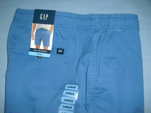 NUEVO NUEVO CON ETIQUETAS GAP Pantalones Cortos Para Hombre Azul Delft 3 Bolsillos Cordón Elástico Talla L - Imagen 1 de 6