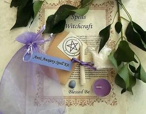 Anti Anxiety Spell Kit Votive Candle Magic Wicca Created by a Witch - Picture 1 of 1