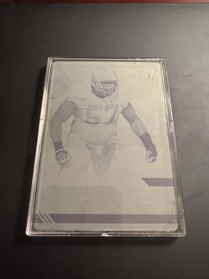 2011 Leaf Ultimate Marcell Dareus Cyan Printing Plate 1/1 RC Alabama #U-MD1 - Image 1 of 2