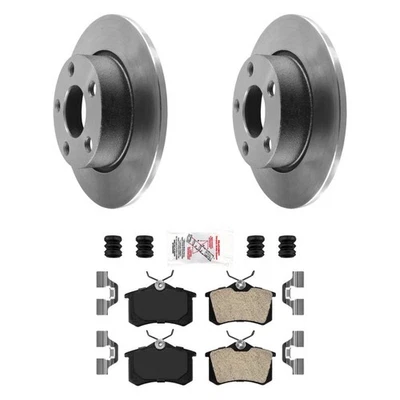 For Audi Allroad Quattro 01-04 AmeriPLATINUM Rear Brake Kit w Semi-Metallic Pads - Image 1 of 4