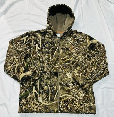 Realtree Max 5 Hunting Jacket Size LG Camo Hooded Lined Deer Duck Turkey - Image 1 of 4
