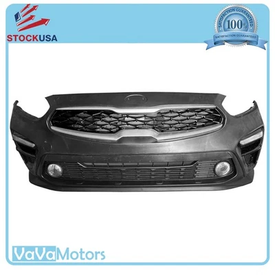 For 2019 2020 2021 Kia Forte Front Bumper Cover Grill Fog Signal Light Assembly  - Image 1 of 3