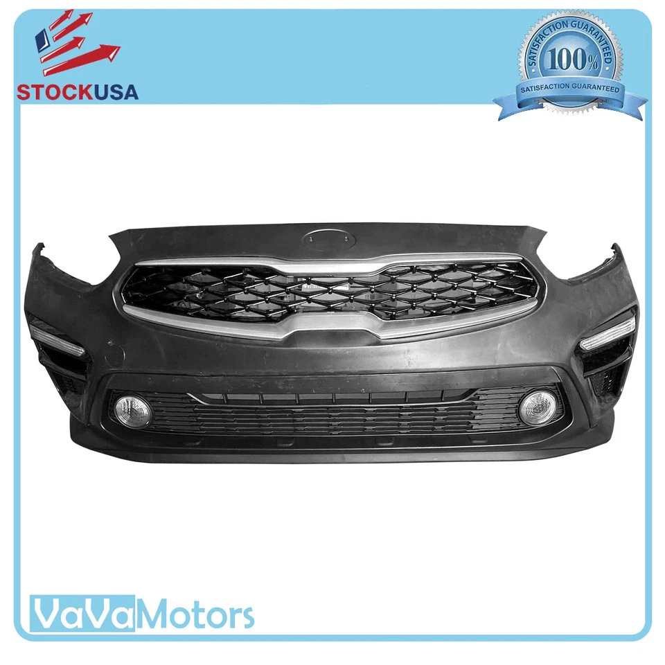 For 2019 2020 2021 Kia Forte Front Bumper Cover Grill Fog Signal Light Assembly  - Image 1 of 3
