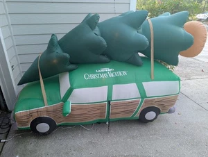 8' Gemmy Airblown Inflatable Christmas Vacation Station Wagon w/ Christmas Tree - Picture 1 of 2
