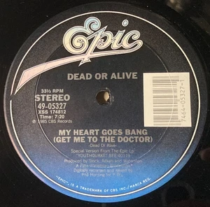 DEAD OR ALIVE "My Heart Goes Bang" ORIGINAL VINTAGE VINYL 12" ©1985 ~ SHRINK! - Picture 1 of 3