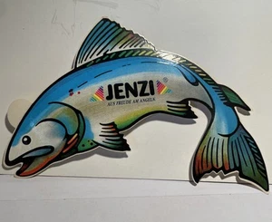 Älterer FISCH Aufkleber von JENZI „aus Freude am Angeln“ - Bild 1 von 2