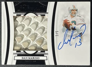 DAN MARINO 2022 PANINI FLAWLESS GAME-WORN CLEAT RELIC AUTO BLACK 3/5 DOLPHINS - Picture 1 of 2