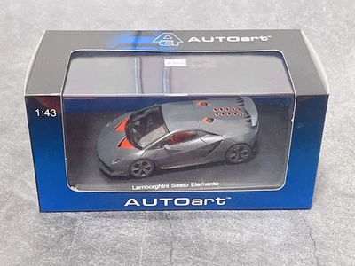 Autoart 1/43 Lamborghini Sesto Elemento Gray Carbon Fiber Model Car - Photo 1/3