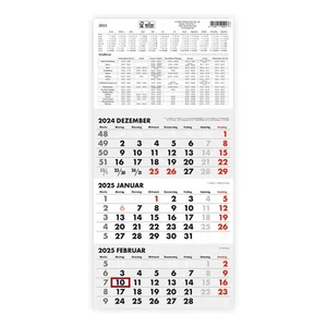 Trötsch Dreimonatskalender Drei-Monatskalender 2025 | mit Datumschieber | Co.KG - Bild 1 von 2