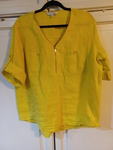 Firma Ellen Tracy Leinen Tunika XL - Bild 1 von 7