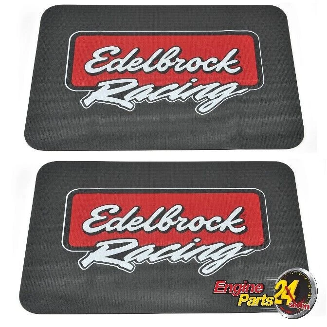 1 PAIR GUARD FENDER COVERS 34" DRAG RACE CAR MECHANIC EDELBROCK RACING 2324 - image 1 of 1