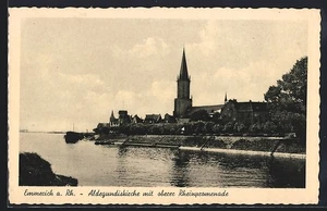 Emmerich a. Rh., Ansichtskarte, Aldegundiskirche, Rheinpromenade - Picture 1 of 2