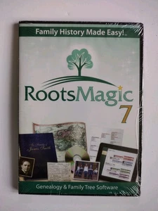 RootsMagic 7 Family Tree Genealogy CD Roots Magic 2015 New Sealed Free Shipping  - Picture 1 of 2