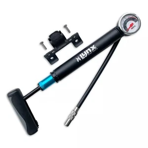 Mini Farrad Luftpumpe Aluminium universal bis 8 bar für alle Ventile  LYNX NEU - Bild 1 von 3