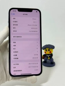 VERY GOOD Apple iPhone 12 Pro Max - 128GB/256GB - (Unlocked) with FACE ID - Zdjęcie 1 z 9