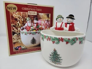 Vintage Spode Christmas Tree Candy Bowl New In Box - Picture 1 of 10