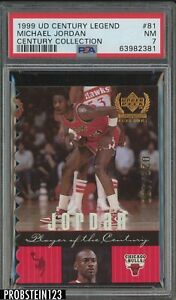 1999 UD Century Legend #81 Michael Jordan Chicago Bulls HOF /100 PSA 7 NM 