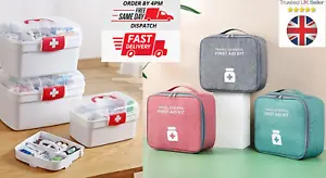First Aid Kit Large Medical Box Container Storage Medicine Travel Case Bag - Picture 1 of 90