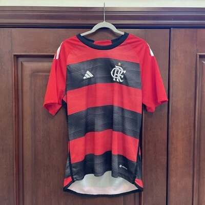 Mens CR Flemengo Adidas Home Jersey 23/24 Brazil - Image 1 of 4